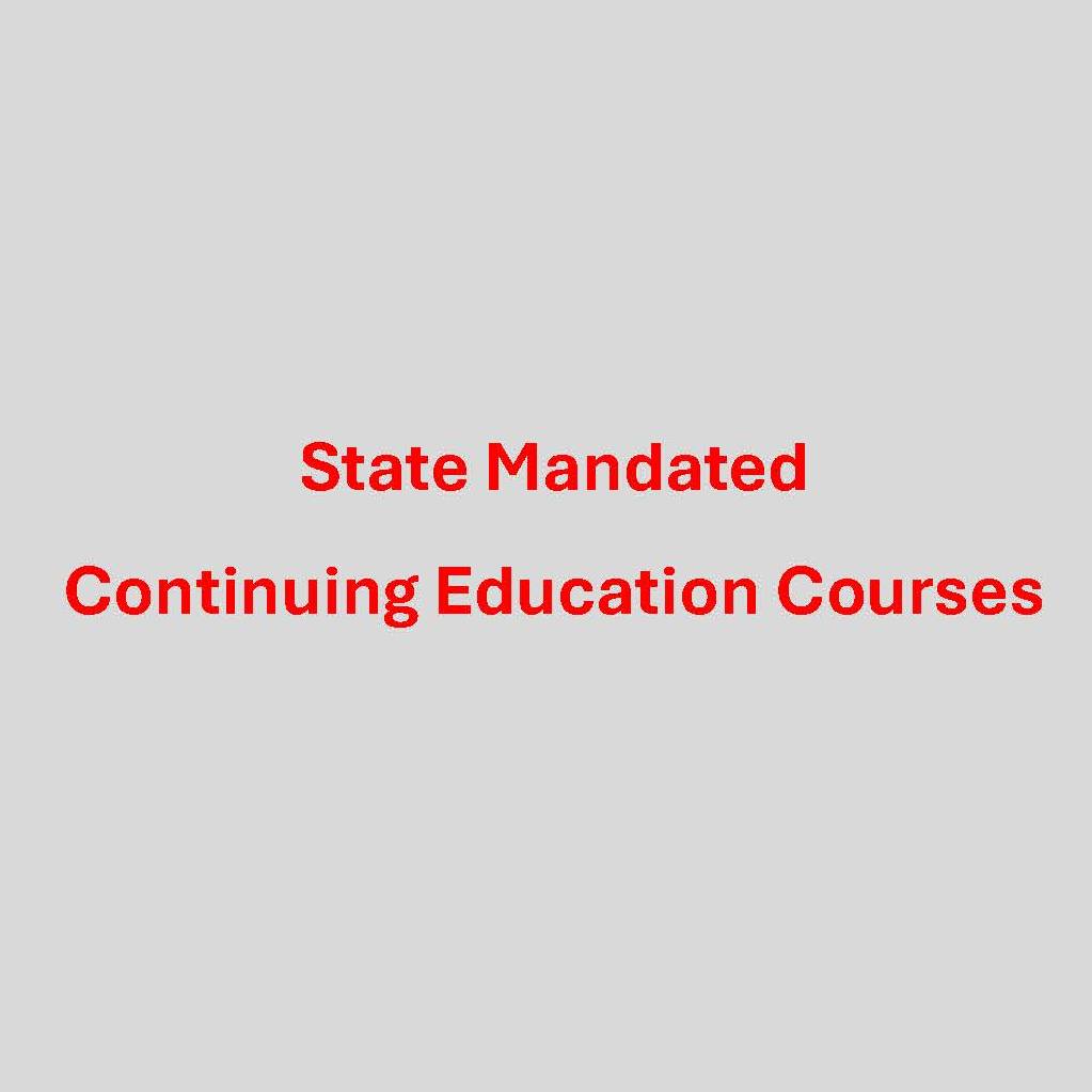 State Mandated Continuing Education Courses